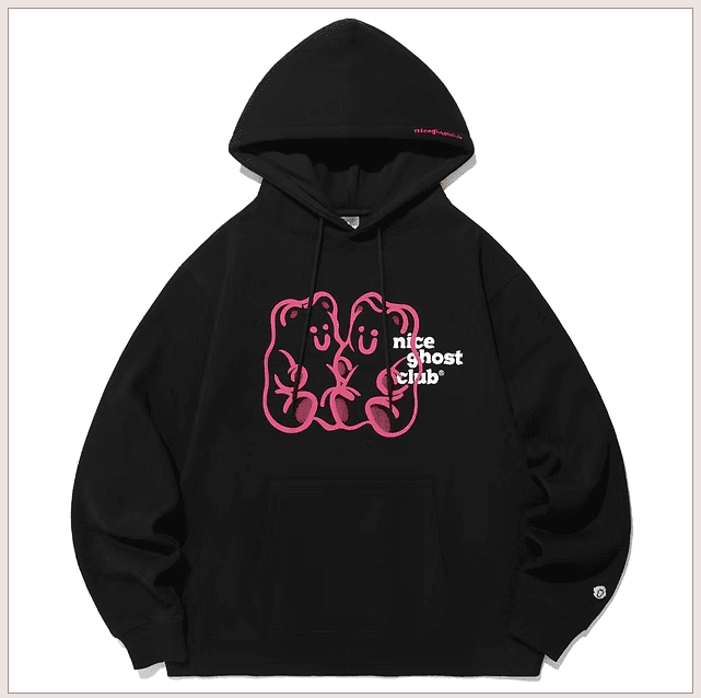 Gummy Bear and Logo Hoodie - niceghostclub (Seungkwan's Pick)