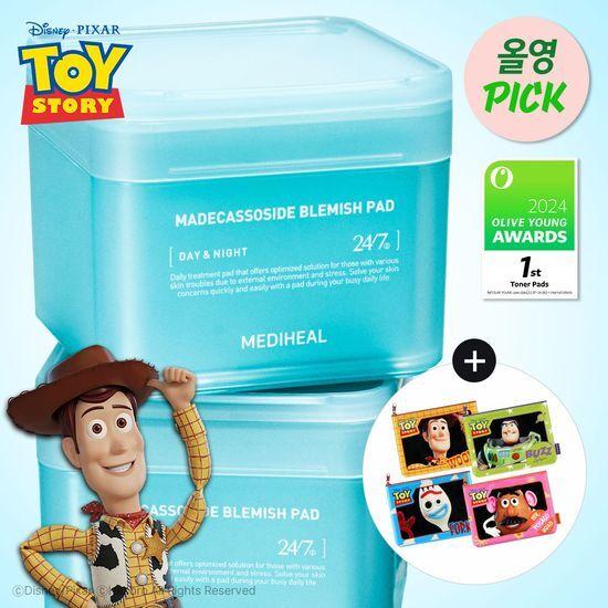 [Hadiah Kemasan] Mediheal Madecassoside Trace Pad 100+100 Lembar Edisi Toy Story