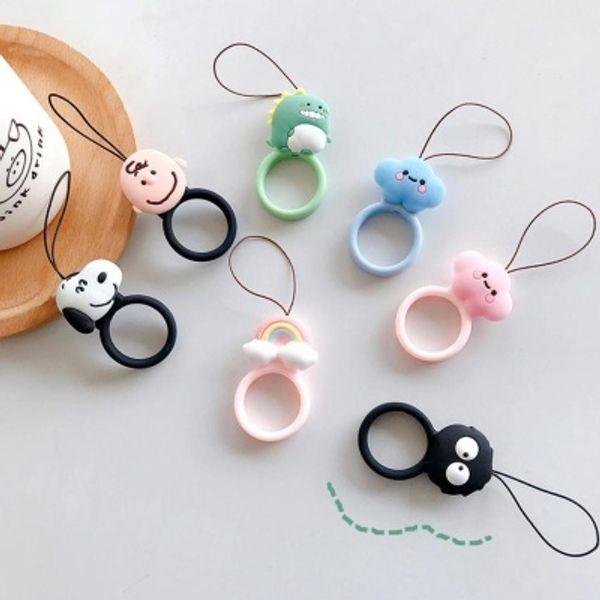 Character Fingering Key Ring Ring Strap/Cell Phone/AirPod/Buzz