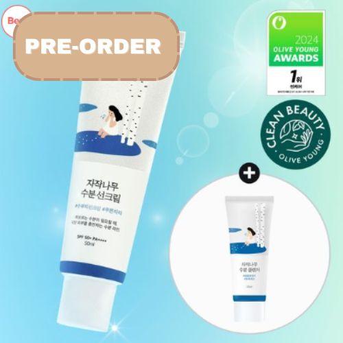 Round Lab Birch Moisture Sunscreen 50ml (+ Cleanser 20ml)