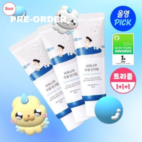 Round Lab Birch Moisture Sun Cream 40ml Triple Plan