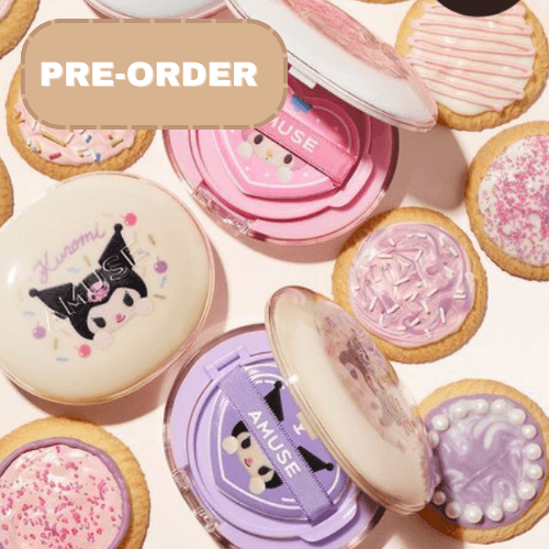 PRE-ORDER AMUSE CUSHION MYMELODY & KUROMI