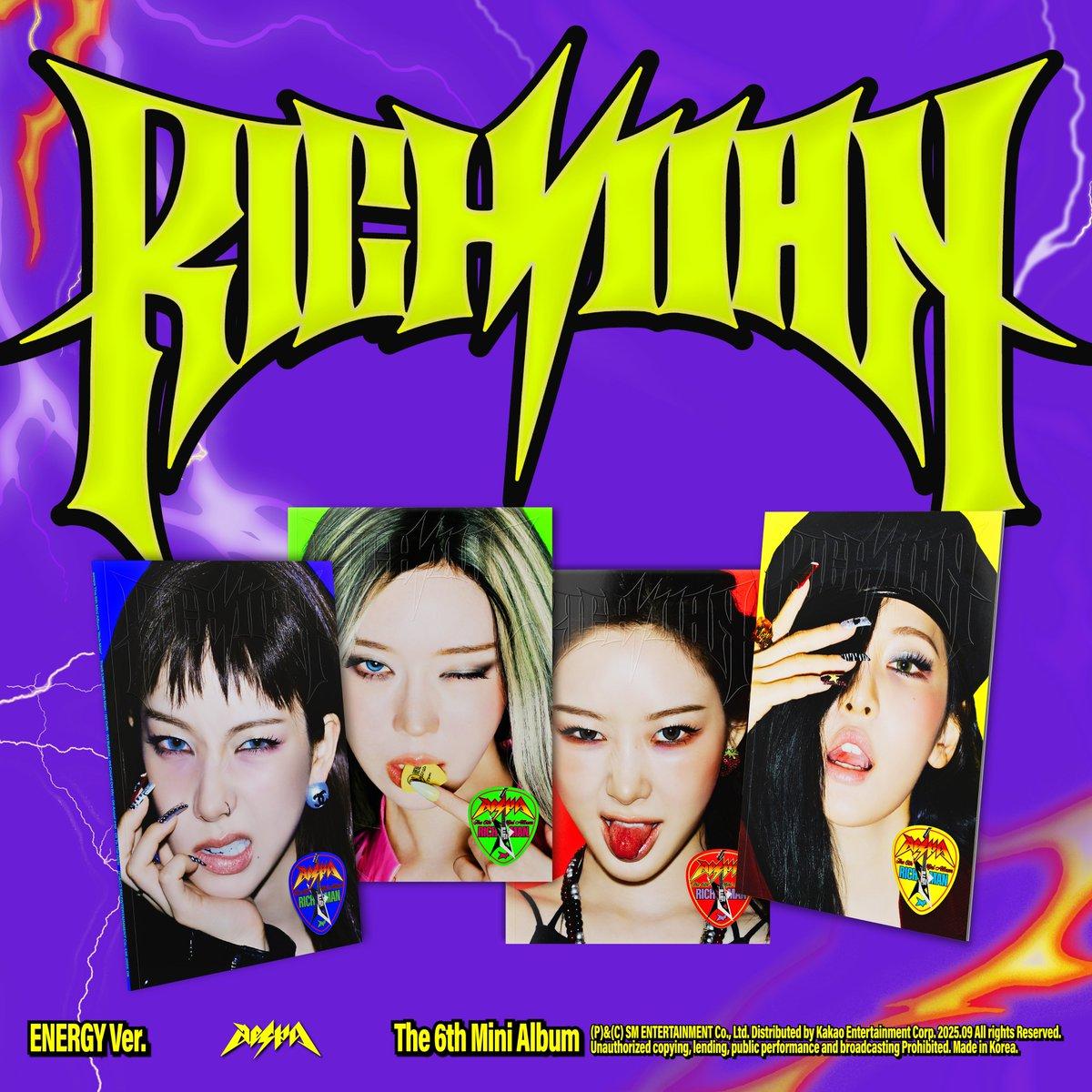 PRE-ORDER AESPA THE 6TH MINI ALBUM [RICH MAN] ENERGY VER